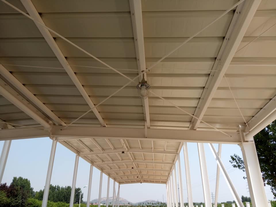 Open Wall Designed Prefabricated Metal Warehouse Barn Shed